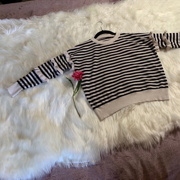 Ruffle striped sweater - Picture 3 of 6